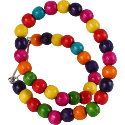 Pet Parrot Hanging Toy Chewing Bite Rattan Balls Swing Bell Bird Parakeet Cage Accessories Pet Supplies