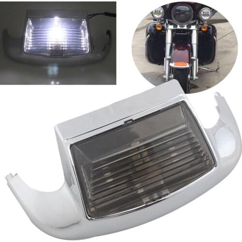 Motorcycle Front LED Fender Tip Light Brake Light Fits For Harley touring FLHT FLT FLHS FLHR 1980-2013