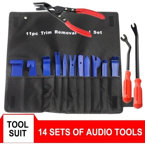 Hand Tool Sets Car Audio Disassembly Tool Set Car Dash Radio Door Trim Panel Clip Tools Set Car Disassembly Tool Trim Pry Tool