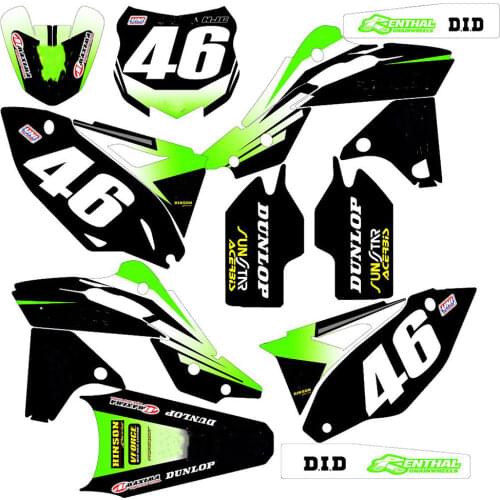 Free Custom Numbers Names Motocross 3M Stickers Decals Graphics For Kawasaki KX250F KXF250 KXF 250 KX 250F 2013 2014 2015 2016