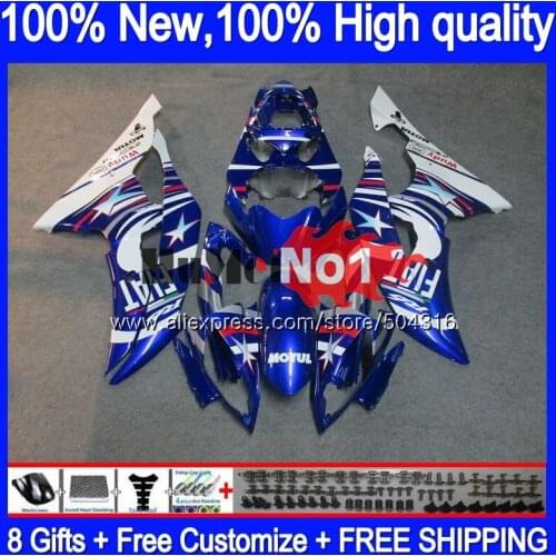 YZF-R6 For YAMAHA YZF R6 YZF-600 YZF 600 R 6 43MC.154 YZF600 YZFR6 2008 2013 2014 2015 2016 08 13 14 15 16 Fairings Blue White
