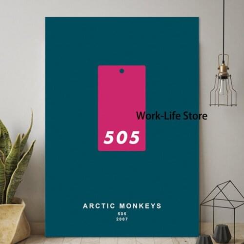 Wall Art Canvas Painting Arctic Monkeys 505 Album Cover Posters and Prints Music Studio Decorative Picture Home Decor