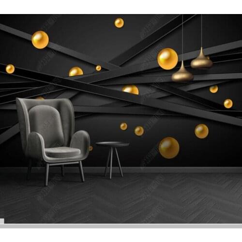 Papel de parede Modern geometric circle 3d stereo luxury 3d wallpaper ,living room bedroom wall papers home decor KTV bar mural