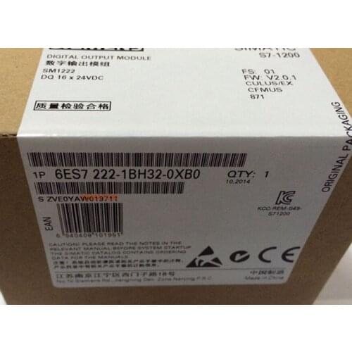 Original 6ES7222-1BH32-0XB0 PLC Module S7-1200 6ES7 222-1BH32-0XB0 Digital output SM 1222 16 DO 24 V DC 6ES72221BH320XB0 New