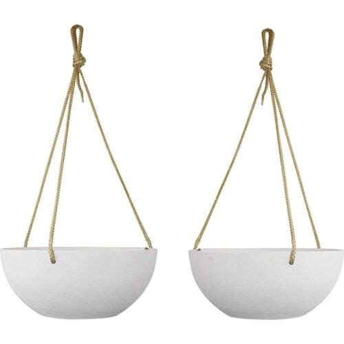 2PC/set Hanging plant Pots Basket Plant Hang Flower Hanger Indoor Outdoor Flower Pot Holder Wall Decoration Garden Pots Planters