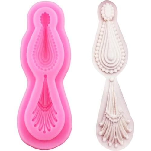 Jewelry Relief Silicone Mold DIY Wedding Cake Border Fondant Cake Decorating Tools Candy Clay Resin Chocolate Gumpaste Moulds