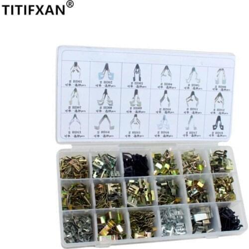 Whole Vehicle Refurbishment Refit Repair Box Set Car Sound Center Console Dashboard Navigation Panel U-Type Iron Fasteners Clips