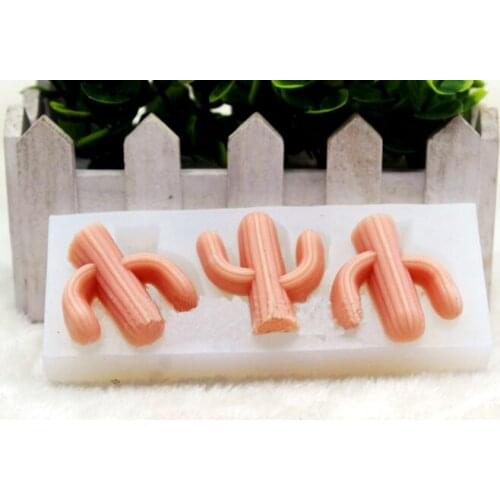 Silicone Mold Cake Decorative Mould Plants Mold Cactus Shape Fondant Molds CIQ,EEC,CE / EU for Cake Decorations PRZY 001
