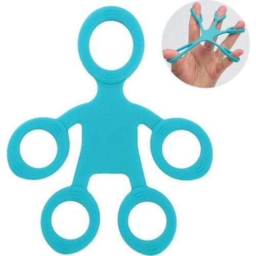Silicone Finger Training Belt Five-finger Tension Band Finger Toy Kids Squeeze Toy Gift Finger Strength Training Band