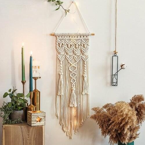 Nordic Dreamcatcher Tapestry Room Decoration Farmhouse Decor Handmade Dreamcatcher Macrame Dreamcatcher Gift for Women Men