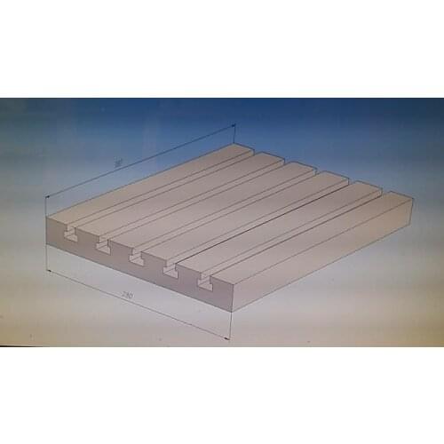 Customize 5 ladder slots cnc lathe machine cutter plate T slots cutting board sheet workbench engraving machine fitting