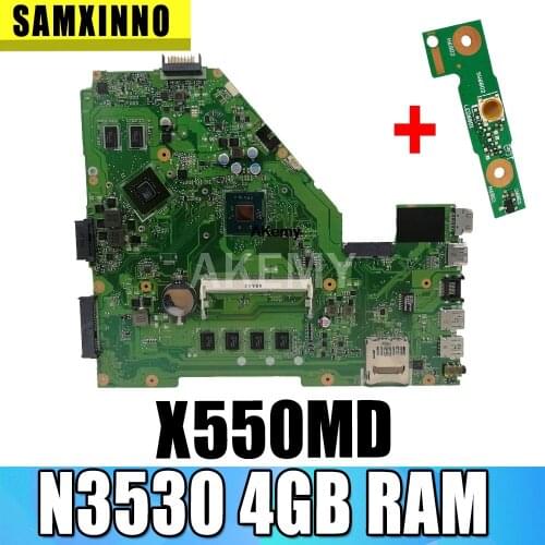 X550MD Motherboard GT820M N3530 4GBRAM For Asus X550M X552M Y582M laptop Motherboard X550MD Mainboard X550MD Motherboard test ok