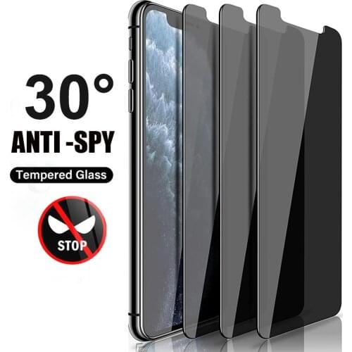 Anti Spy Full Cover Tempered Glass For iPhone 8 7 6S Plus SE 2020 Privacy Screen Protector On iPhone 11 12 Pro XS Max X XR Film