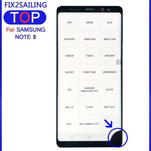 Amoled Lcds For Samsung Galaxy Note9 Note10 Note 8 N9500 N950FD N950U Defect Lcd Display Touch Screen Digitizer Assembly 6.3"
