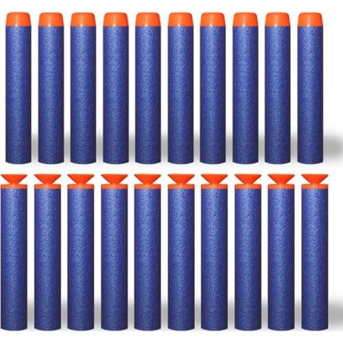 100PCS EVA Soft Bullet Toy Gun AccessoriesHollow Hole Head Refill Darts Boys Outdoor CS Games 7.2CM For Series Blasters Kids Toy