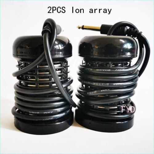 2pcs/lot)Stainless Steel Round Ion Array Ion Cleanse detox how to detoxify my body aqua spa massage accessories