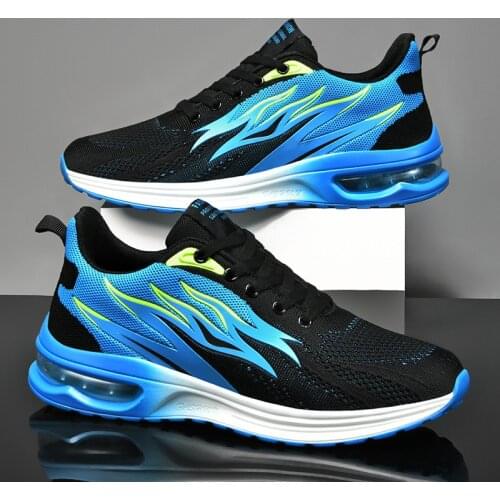 2021 Fashion Mens Sneakers Breathable Mesh Sports Casual Men Shoes Air Cushion Running Shoes Outdoor Tennis Walking Shoes