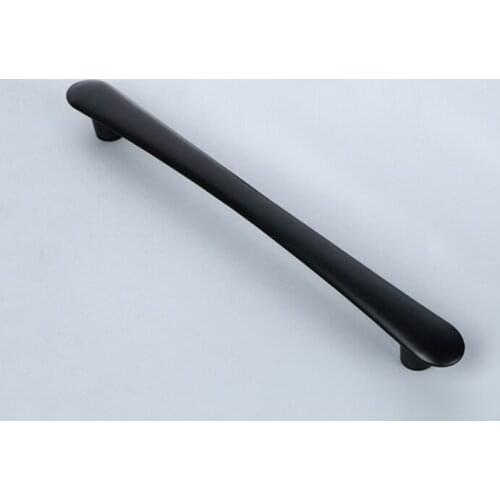 304 Stainless Steel Frameless Shower Cabin Glass Sliding Door Handles Water Drop Glass Door Pull / Push Handles CC 440mm