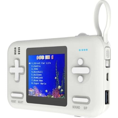 69HA Handheld Game Console 2.8inch Color Screen Retro Game Player Built-in 416 Games