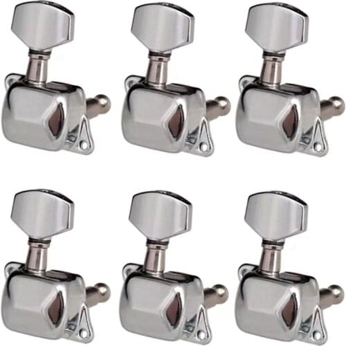 6R Semiclosed Guitar Tuning Peg Keys Tuners Machine Head Electric Guitar Part Replacement Musical Instrument Accessories