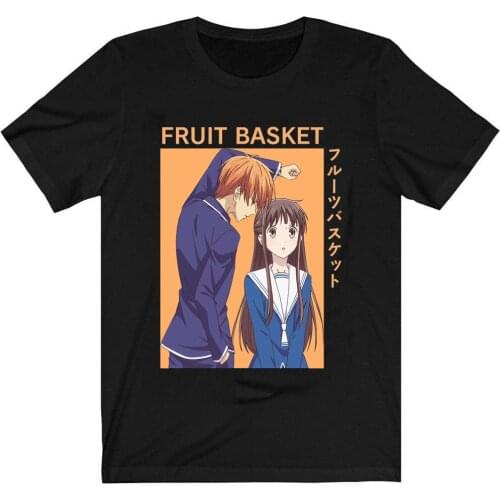Anime Fruit Basket T-Shirt Kyo Soma Honda Tohru Clothes Tops Tees Camiseta Camiseta