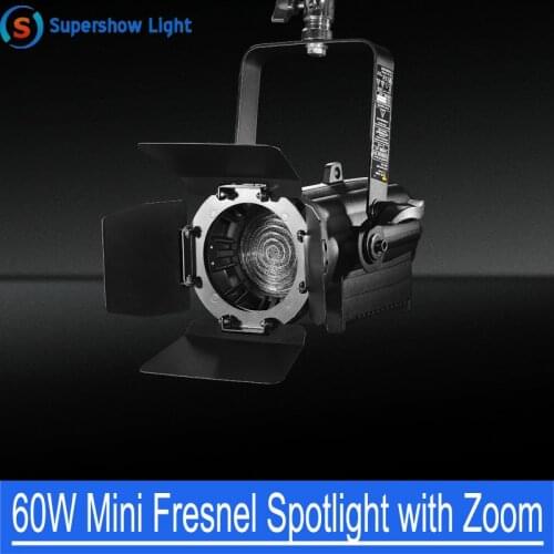 Factory Price LED Profile Light Warm or Cold White Mini 60W LED Fresnel Profile Spot Light DMX Effect for Theater TV Studio