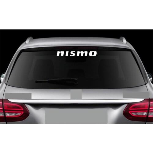 For Rear Window Sticker fits Nissan Nismo Vinyl Decal Emblem Logo RW53