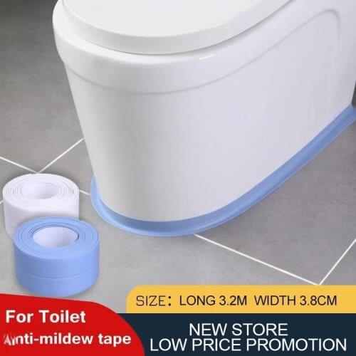 Caulk-Tape Sealing-Strip Sink Self-Adhesive Shower Bath Kitchen White Waterproof PVC Waterproof Wall Tape for Bathroom Kitchen