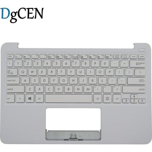 NEW Genuine US Keyboard for Asus E200 E200H E200HA Palmrest Top White Cover