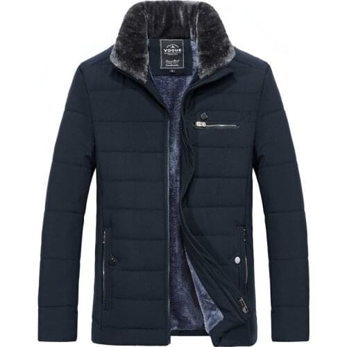 Nice Winter Jacket Men Thick Fleece Parkas Zipper Warm Fur Callor Winter Coat Men Casual Windbreaker Parka Outwear Mens Clothing