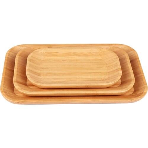 Kitchen Tableware Dish, dessert dish fruit snacks Japanese bamboo tray breakfast tray dish Fruit Bowl Plate Dishware Tableware