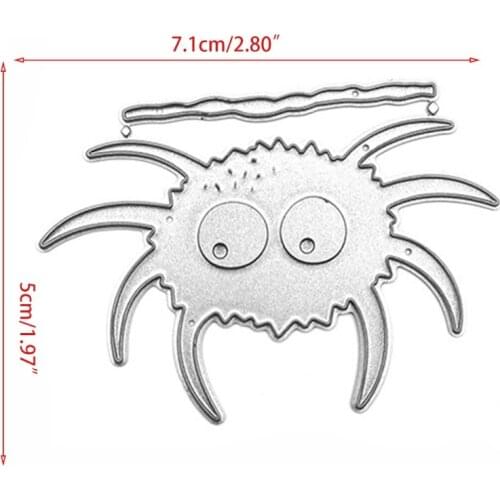 M68E Halloween Spider Metal Cutting Dies Stencil Scrapbooking DIY Album Stamp Paper Card Mold Embossing Decoration