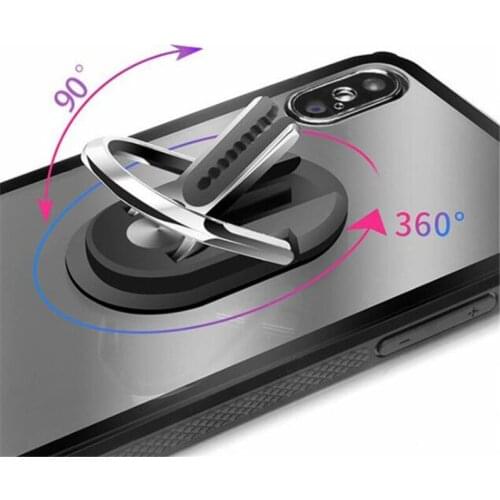 Metal Luxury Oval 2 In 1 Multifunctional Finger Ring Smartphone Stand Holder Mobile Phone Holder For iPhone Xiaomi All Phone