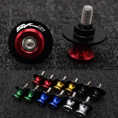 Motorcycle Accessories CNC Aluminum M8 Swingarm Spools Slider Stand Screw For Suzuki SV650 S SV 650S 1999-2009