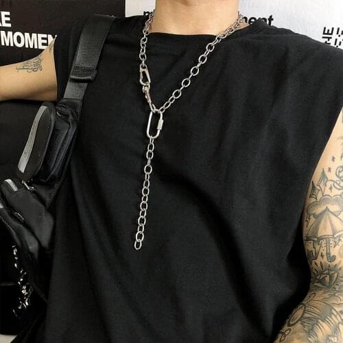 Men necklace stainless steel long necklace chains necklaces Steel steampunk jewelry on the neck chain hip hop gifts for male