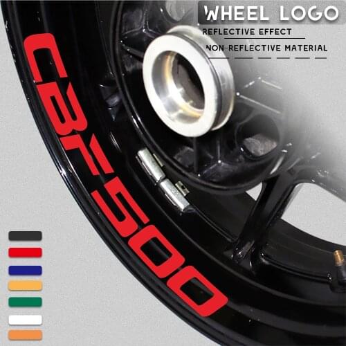 Motorcycle wheel tire stickers reflective strip decals personalized decorative stickers for HONDA CBF500 cbf 500
