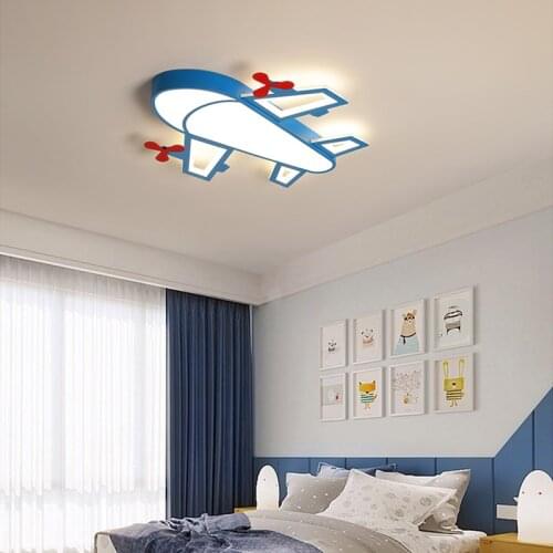 2021 new childrens room ceiling lamp boy airplane lamp bedroom lamp living room lamp girl cartoon room lamp