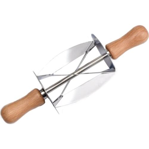 Croissant Cutter Stainless Steel Roller Cake Bread Kitchen Baking Tools