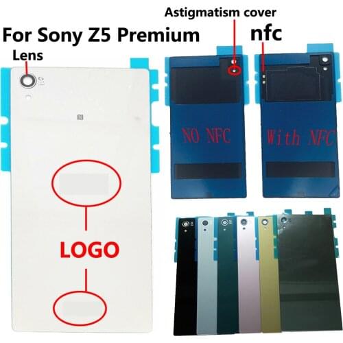 OEM For Sony Z5 Premium /Z5 Plus E6853 E6883 E6833 glass Back Battery Cover +NFC