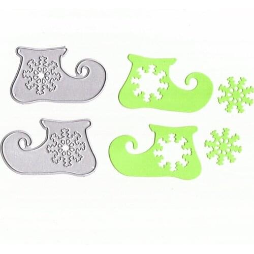 PANFELOU Snow boots Scrapbooking DIY Halloween Embossing mould card paper die stencils punch Metal cuts dies cutting