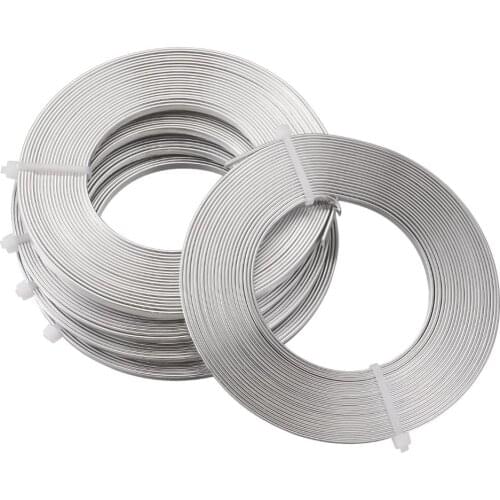 5 Rolls 3x1mm Flat Aluminum Wire for DIY Earring Jewelry Making Findings Craft Making 5m/Roll