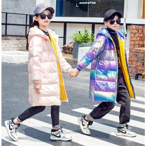 2020New colorful down boy winter jacket and jacket children zipper sports jacket fashion patch thick winter jacket boy girl wint