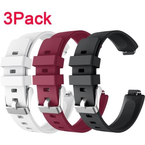 3Pack Silicone Wrist Strap For Fitbit Inspire/Inspire HR Smart Bracelet Replacement Watch Band Sport Watchband Accessories 20Feb