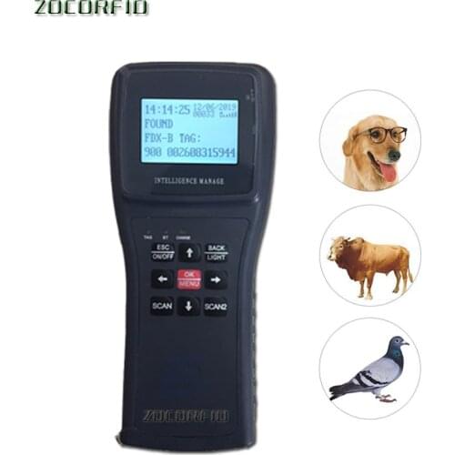 ISO11785 FDX-b Handheld Animal Reader Animal chip reader dog chip reader cat chip Scanner Horse RFID Scanner