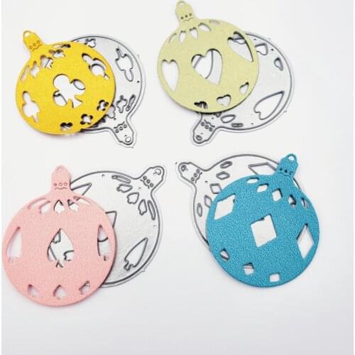 PANFELOU ball-shaped metal craft paper die cutting dies hot sale Scrapbooking/DIY New year Easter Embossing mould