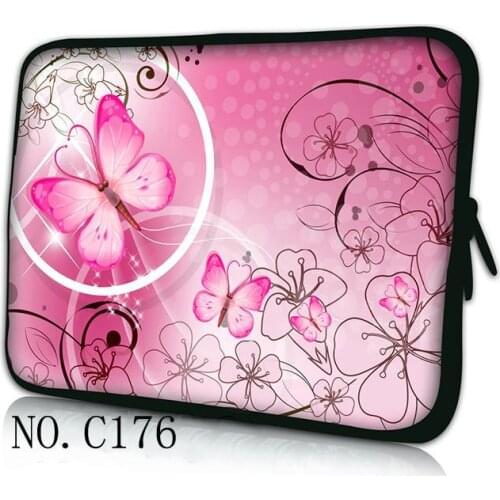 Pink Butterfly Laptop Bag 13",14",15,15.6 15 17 inch,Lady Man Handle bag Case For MacBook Air Pro 13.3,15.4 Dropship