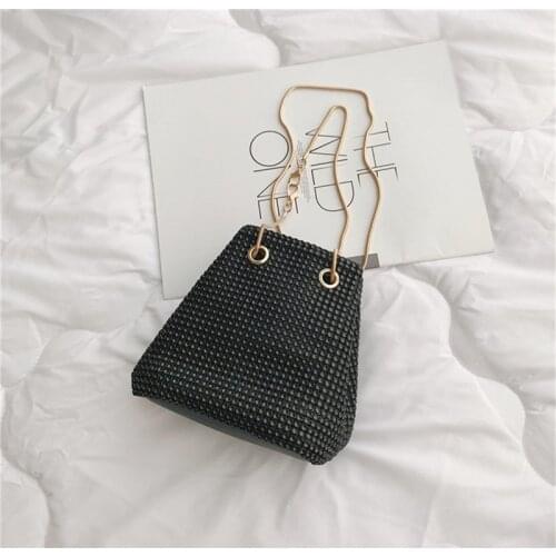 Clutch Diamonds Bag Rhinestone Chain Shoulder Bags Luxury Ladies Purse Handbags Evening/Party/Wedding Sliver Pouch Birthday Gift