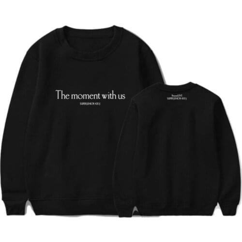 Super junior beyond live the moment with us same printing o neck hoodies kpop unisex fleece pullover sweatshirt