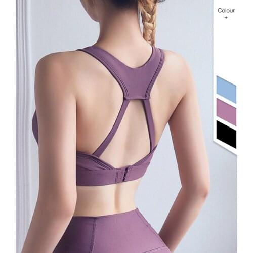 Push Up Sports Tank Tops Women Cross Gym Sports Top Wear Brassiere Womens Training Clothing Running Brassiere For Woman Fitness