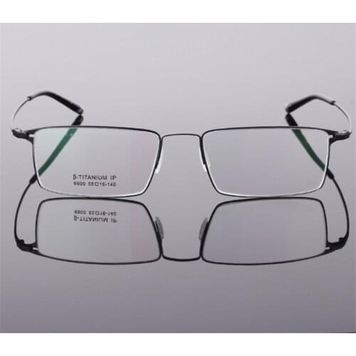 High Quality Men Glasses Frames Pure Titanium Full Frame Prescription Glasses Titanium Men Eyeglasses Optical Glasses Frame 900